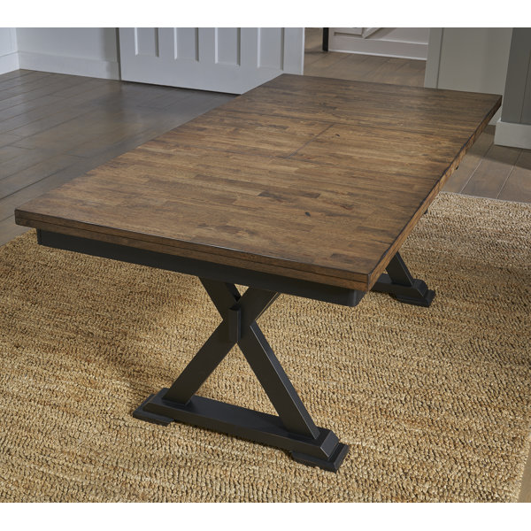 Isabell acacia butterfly leaf extendable solid wood dining clearance table laurel foundry modern farmhouse